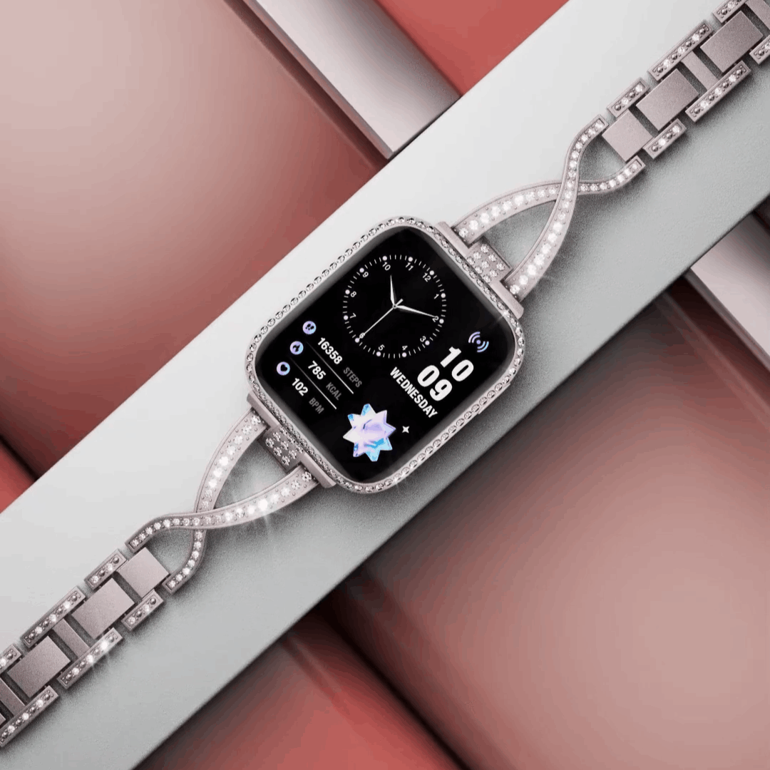 HainoTeko-8 – Montre Connectée Femme AMOLED, IP68 et 3 Bracelets Interchangeables