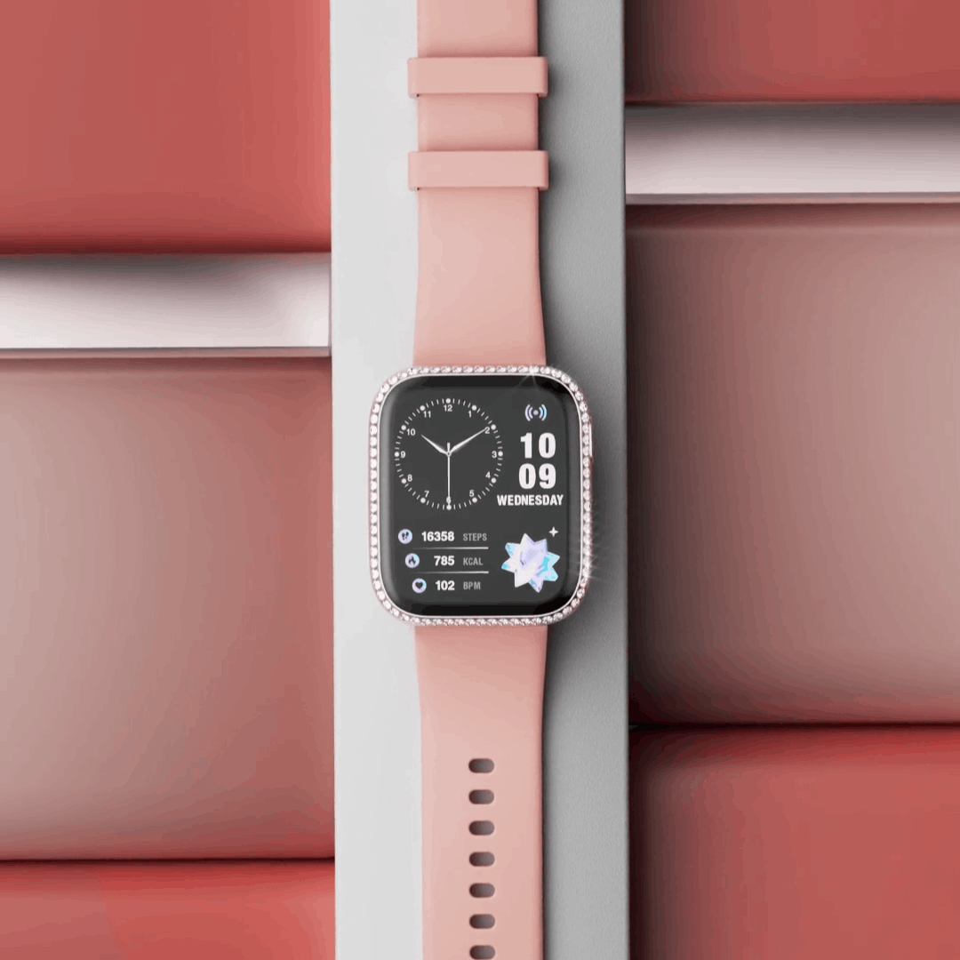 HainoTeko-8 – Montre Connectée Femme AMOLED, IP68 et 3 Bracelets Interchangeables