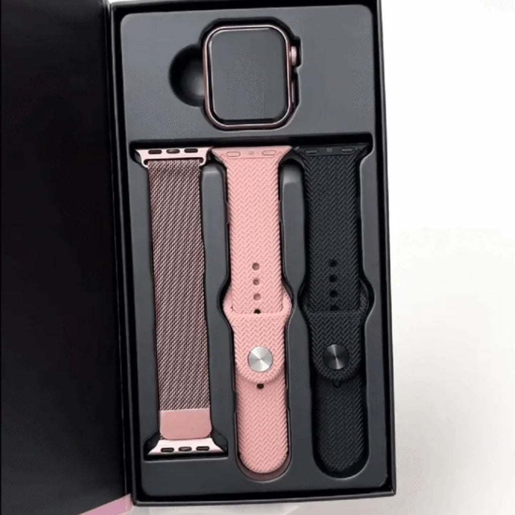 HainoTeko SQ-17 Mini – Smartwatch AMOLED avec Appels Bluetooth et 3 Bracelets Inclus