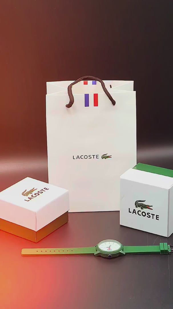 Lacoste.12.12 Holiday 2011135 – Montre Homme avec Bracelet Silicone-Vert