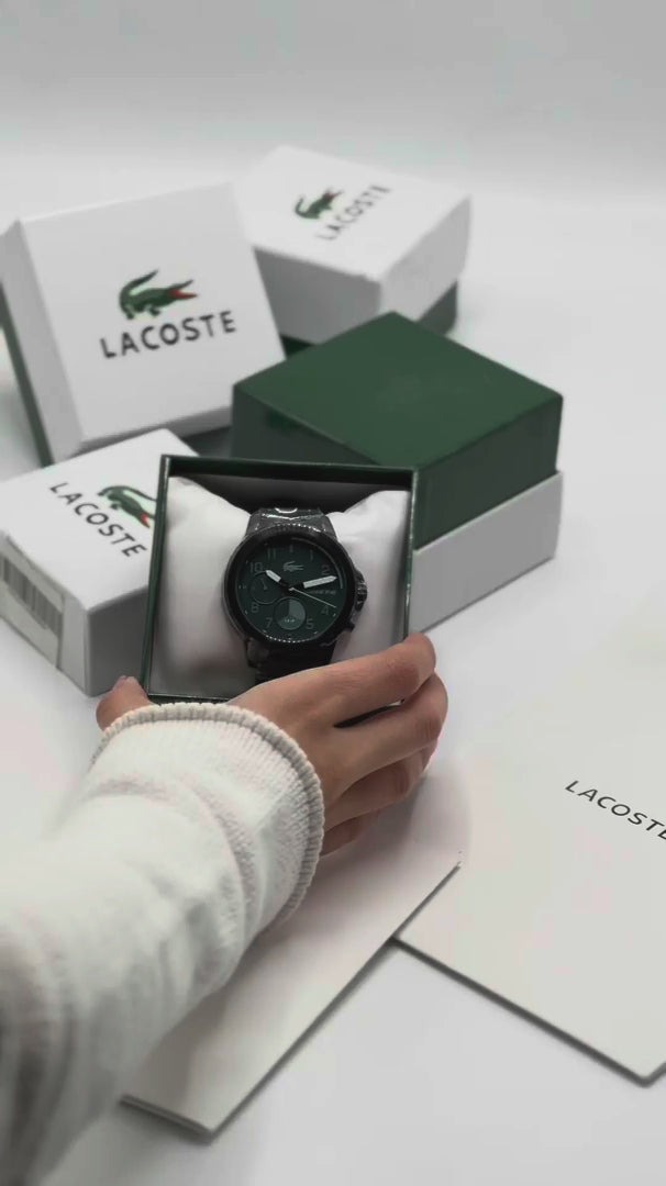 Lacoste Endurance 2011218 – Montre Homme Quartz avec Bracelet Silicone Vert