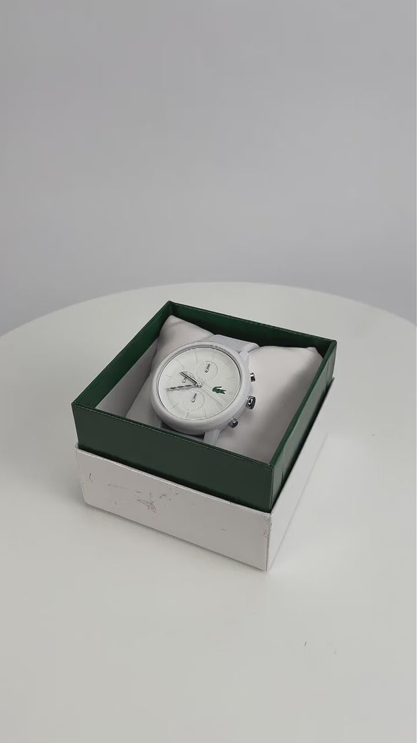 Lacoste 2011246 – Montre Homme Chronographe Quartz avec Bracelet Silicone